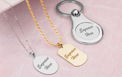 Engraved Pendants & Charms