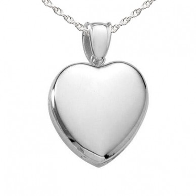 Sterling Silver Premium Heart Locket - Kristin