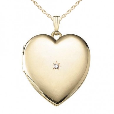 Large 14k Gold Filled Heart Locket - Mallory