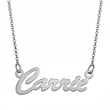 Script Name Necklace with Chain Included