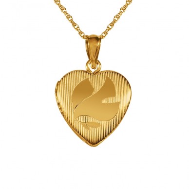 14k Gold Filled Locket With Dove