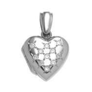 Childrens 18k Gold Diamond Heart Locket