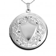 Sterling Silver Round Locket - Dianah