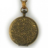 Watchcase Brass Locket Pendant