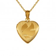 14k Gold Filled Locket With Dove