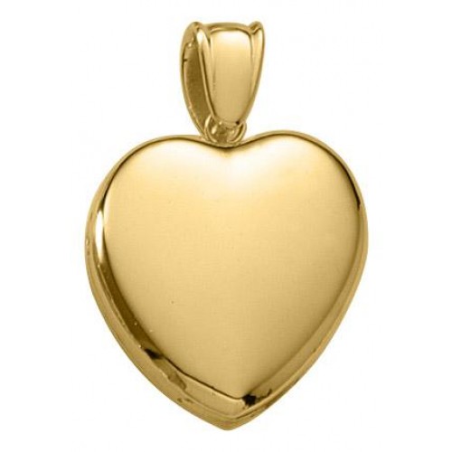 18k Yellow Gold Premium Heart Locket