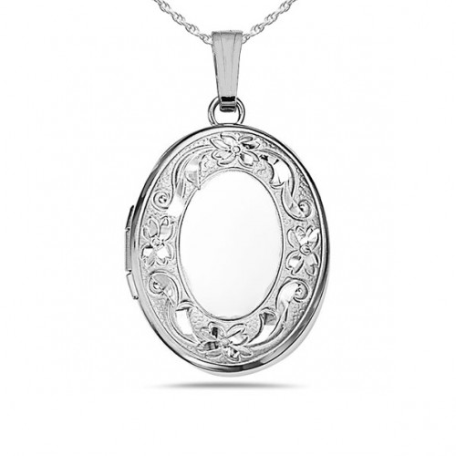 Sterling Silver Oval Small Photo Locket