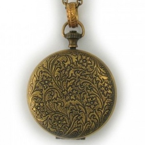 Watchcase Brass Locket Pendant
