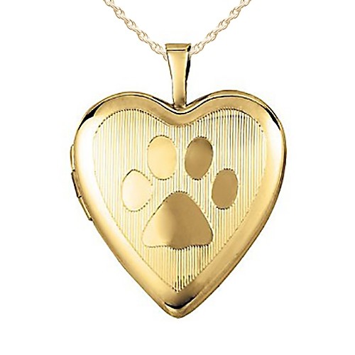 Gold Filled Paw Locket - Coco